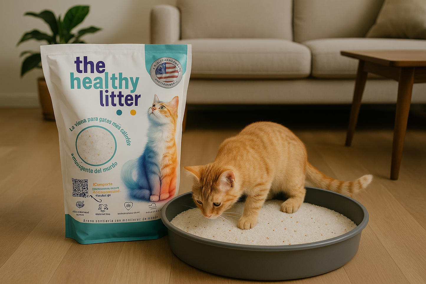The Healthy Litter – Arena para Gatos con Indicador de Salud y Control de Olores