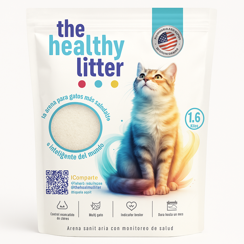 The Healthy Litter – Arena para Gatos con Indicador de Salud y Control de Olores